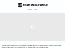 Tablet Screenshot of mosmanmachinery.com